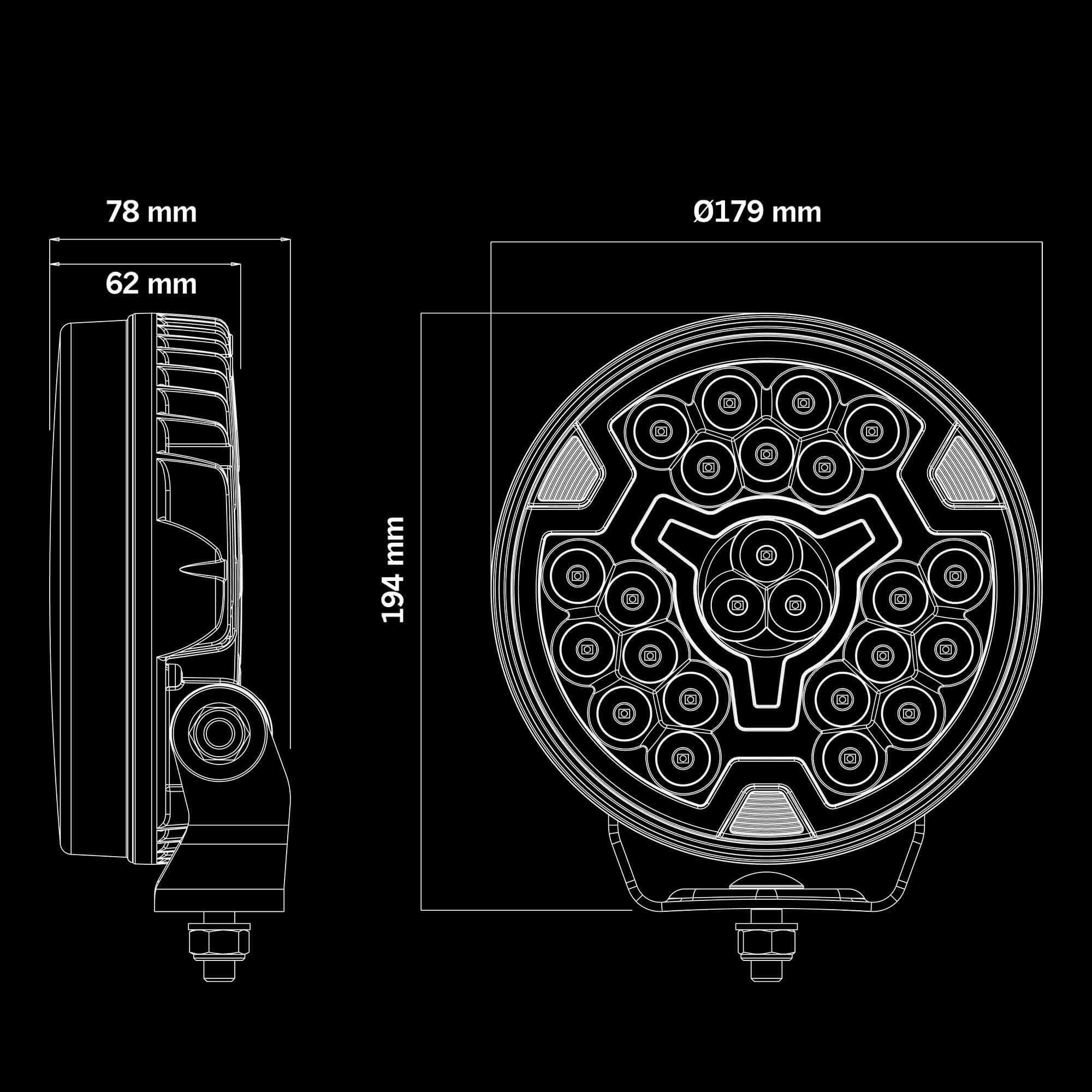 Strands FREEDOM MAXIMUM POSITION LIGHT 7″ DARK