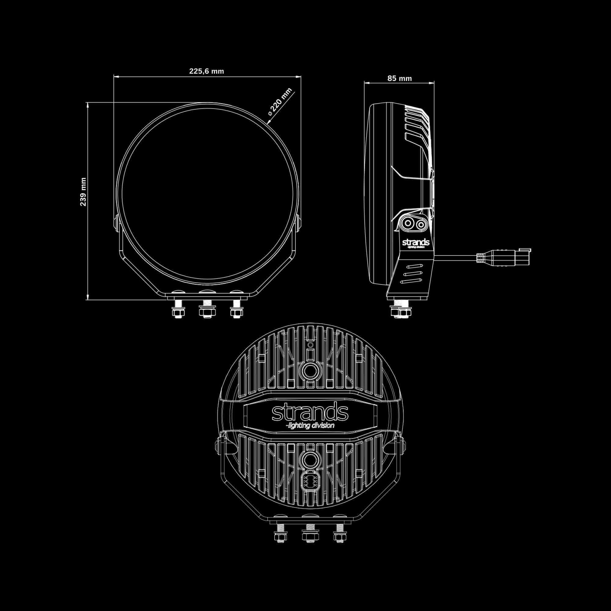 Strands Firefly Pro Driving Light 9"