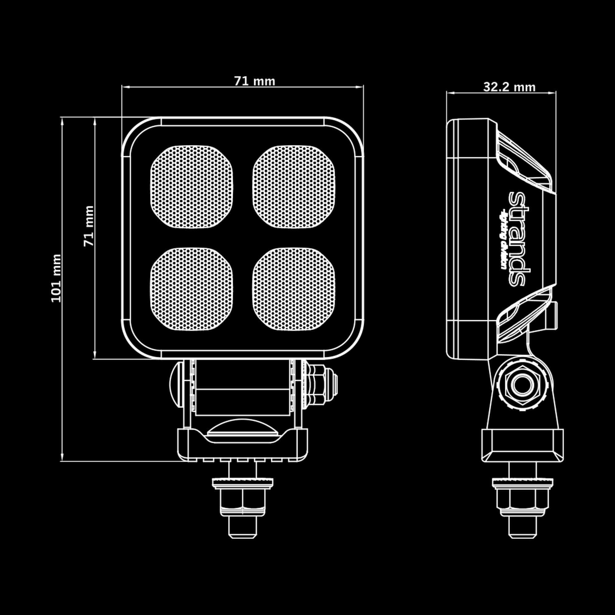 Strands DARK KNIGHT HARDCORE MINI WORK LIGHT 21W