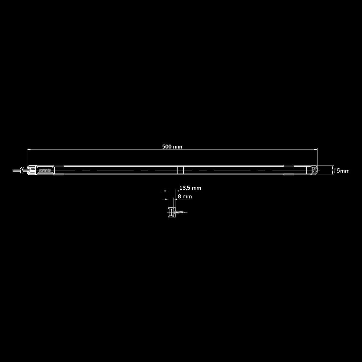Strands UNITY UNDERGLOW INTERIOR LIGHT RED 505MM