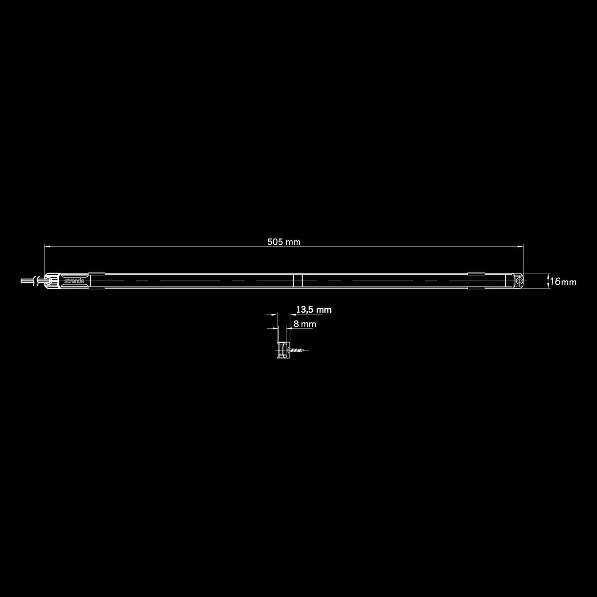 Strands UNITY UNDERGLOW INTERIOR LIGHT AMBER 505MM